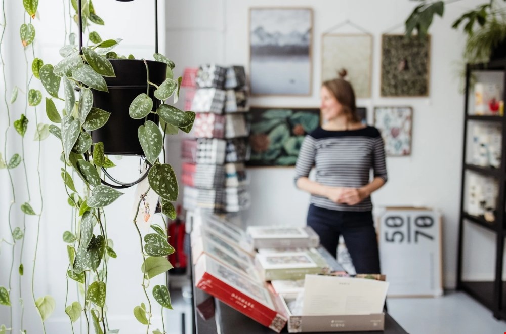 Ingrid in de winkel